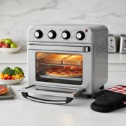 7-In-1 Air Fryer Toaster Oven, 18L Convection Oven, 1800W Stainless Steel Countertop Combo with Grill and Pizza Pan