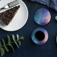 thumbnail image 6 of FMSHPON Galaxy Starry Sky Set of 8 Round Coaster for Drinks, Absorbent Ceramic Stone Coasters Cup Mat with Cork Base for Home Kitchen Room Coffee Table Bar Decor, 6 of 6