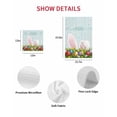 thumbnail image 7 of Easter Kitchen Dish Towels for Drying Dishes Set of 3, Wooden Bunny Colorful Eggs Spring Floral Farmhouse Waffle Weave Microfiber Hand Tea Bathroom Towels Quick Dry & Absorbent Towel 15.7x23.6, 7 of 7