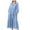 Light Blue, variant on GigrtiJin Women Long Sleeve Maxi Dresses Casual Flowy V Neck Button up Ruffle Hem Dress Fashion Solid Color Dress