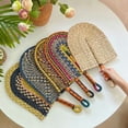 thumbnail image 2 of Seaweed Weaving Fan Nordic Hand Woven Africans Elements Fans Portable Sturdy Handheld Straw Fan For Party Wall Decoration, 2 of 10