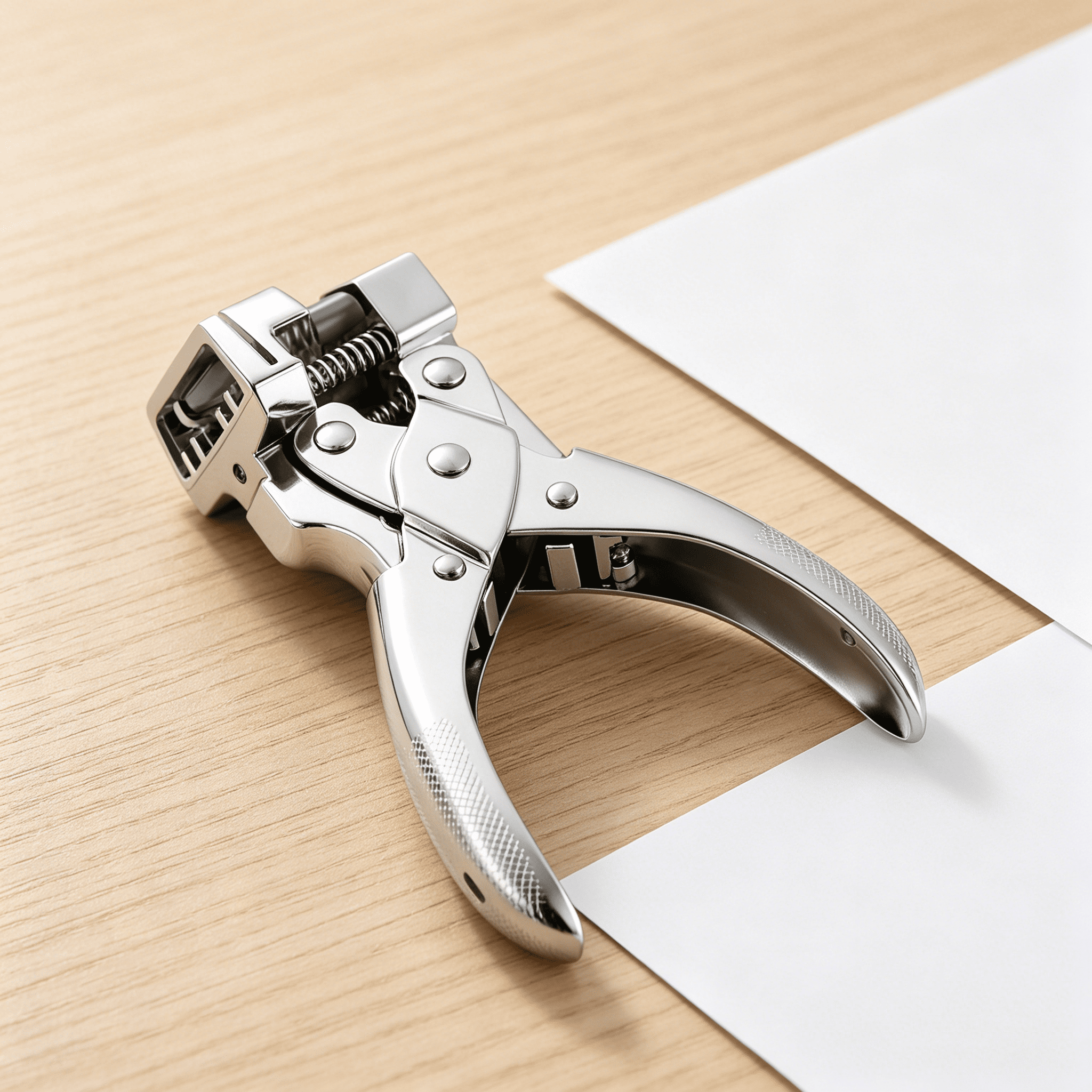 EXLEAF 2026 New Silver T Slot Shape Hole Punch Handheld Hanger Airplane Hole Punch T Hole Punch Steel, for Metalworking, Diy Projects, Crafting, Sheet Metal, Workshop Use