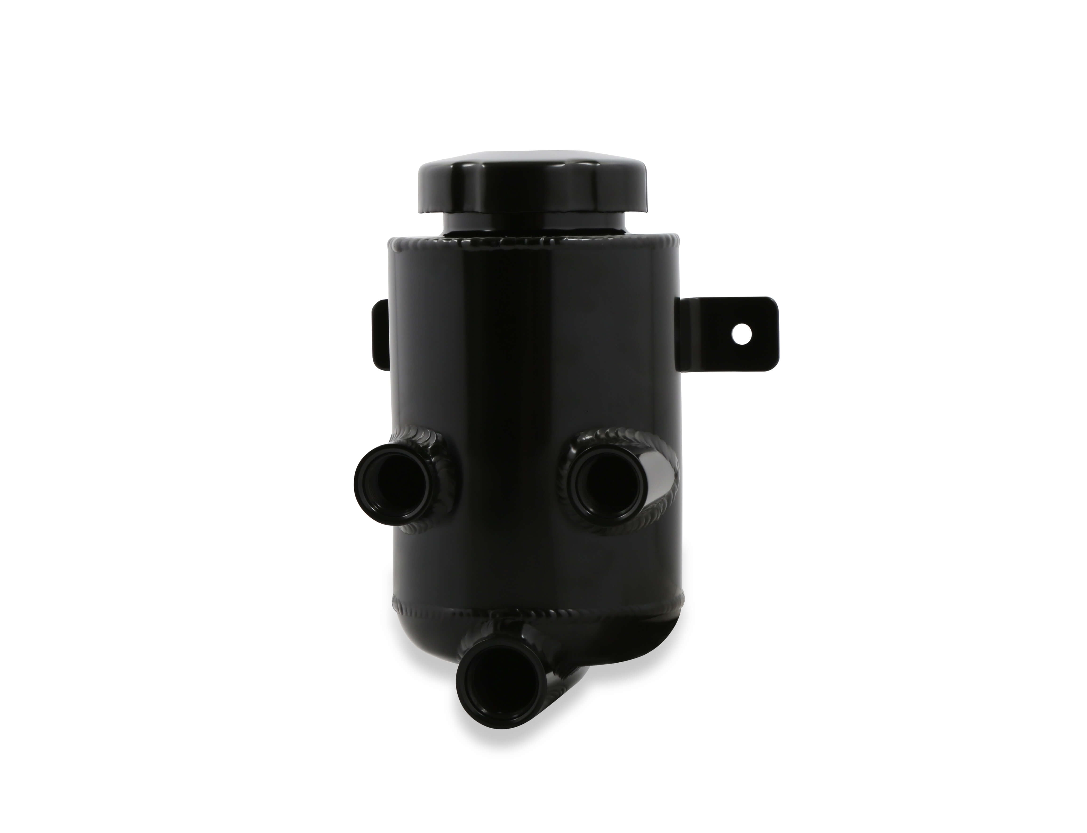 Holley 198-212 Power Steering Remote Reservoir Black Aluminum