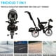 thumbnail image 4 of Triciclo Evolutivo Para Niños Tipo Carriola Asiento 360° 7 En 1 Luz Y Sonido Gris, 4 of 5