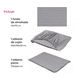thumbnail image 4 of Juego De Sábanas Individual Microfibra Ultra Suave Premium Gris Rayas, 4 of 5