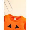 thumbnail image 4 of Qiylii Children Halloween Sweatshirt,Skeleton Pumpkin Long Sleeve Pullover Tops, 4 of 7