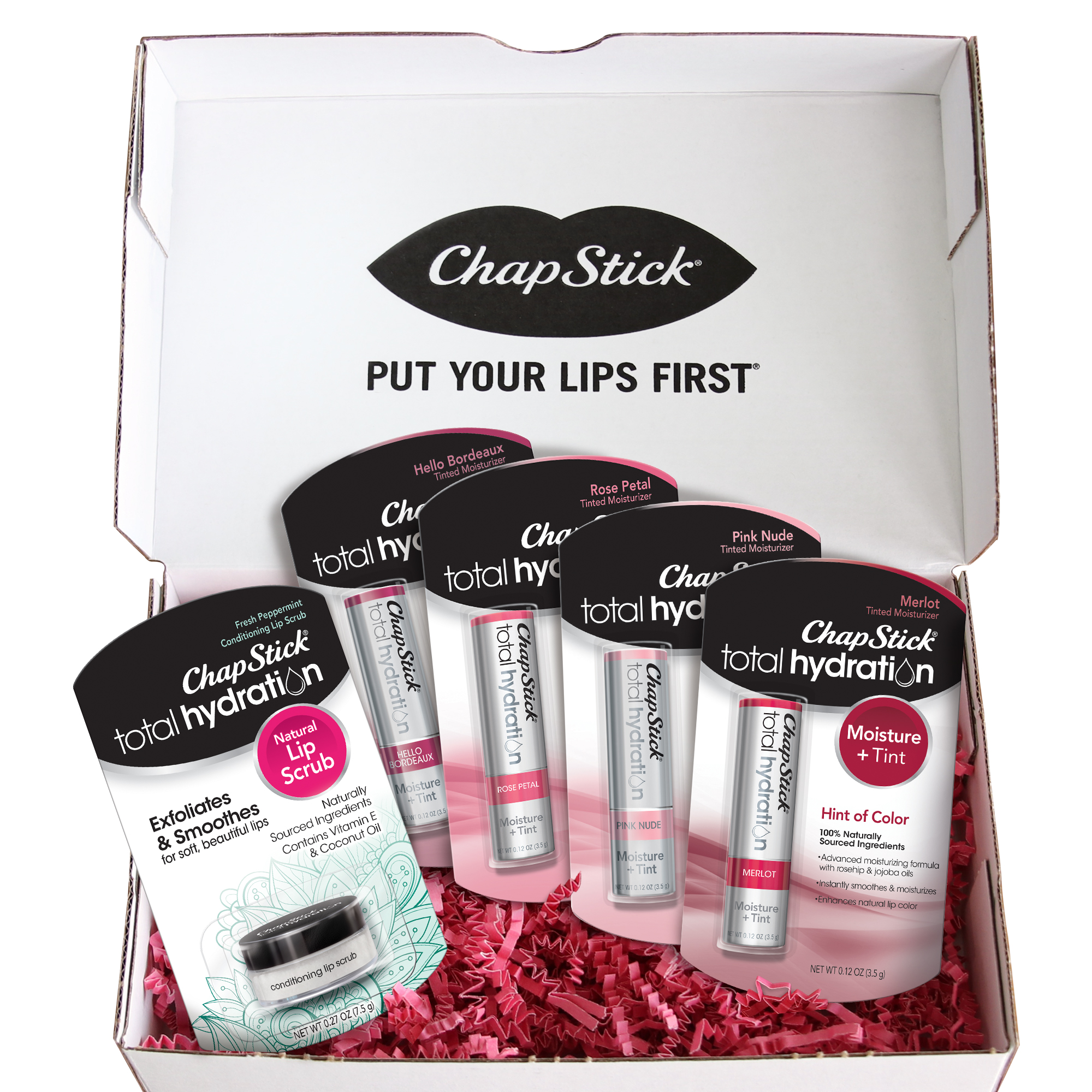 ChapStick Total Hydration Tinted Lip Balm & Lip Scrub Pack