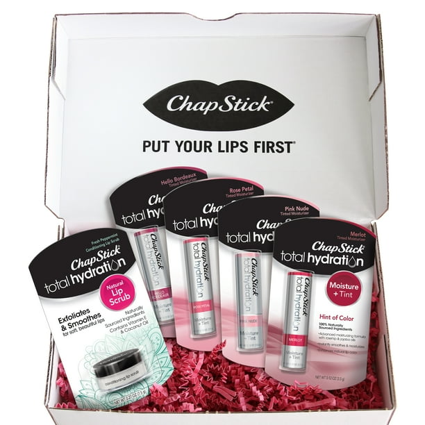 ChapStick Total Hydration Tinted Lip Balm and Scrub Holiday Gift Set