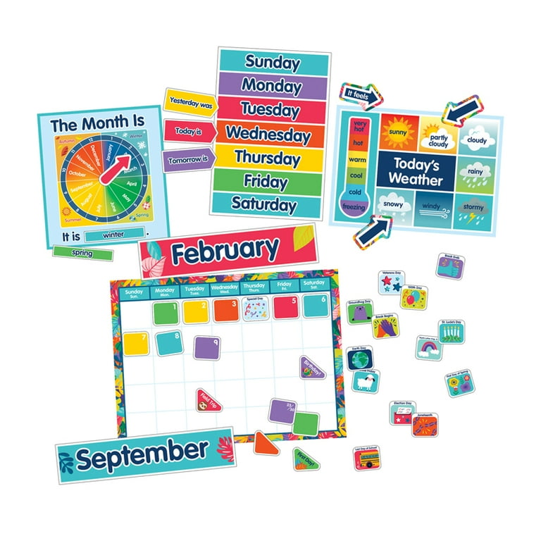 Calendar Bulletin Board Set, One World, 134 Pieces Calendar Bulletin Board Set, One World, 134 Pieces
