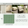 thumbnail image 6 of Outdoor Waterproof Taffeta Fabric By 2 Yard - Soimoi Geometric Print Green | UV Resistant | Ideal for Cushion Covers, Raincoats, Shower Curtains & More | 56" Width, 6 of 7