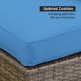 thumbnail image 5 of CozyHom 6 Pcs Outdoor Patio Wicker Rattan Furniture Set Sectional Conversation Sofa Set With Coffe Table And Cushions, Blue, 5 of 13