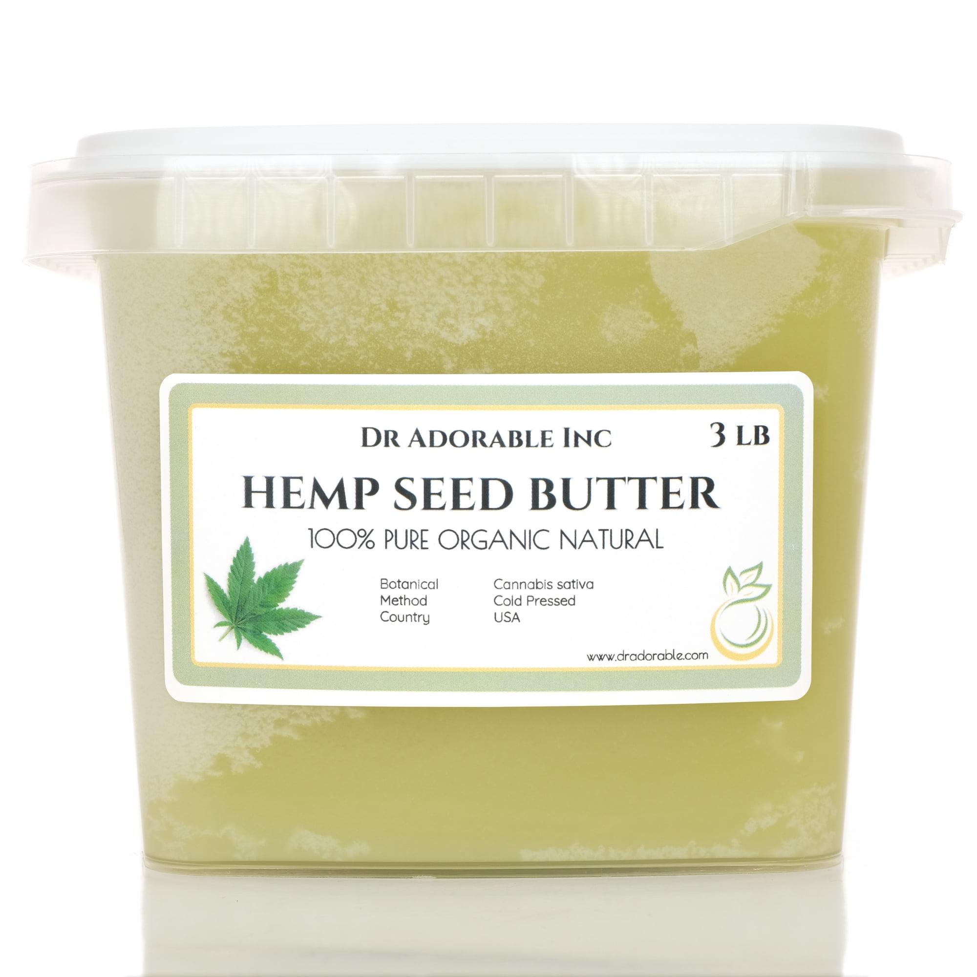 Dr Adorable - 3 lb - Hemp Butter - Organic Fresh Natural