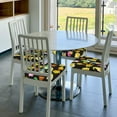 thumbnail image 5 of Kdxio Chair Seat Covers Gnomes With Sunflowers Print Chair Covers for Dining Room Square Washable Chair Protector Seat(Four Pieces), 5 of 5