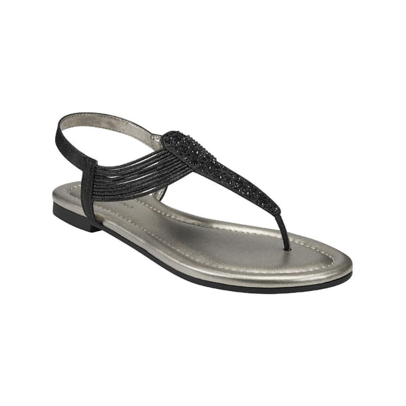Bandolino Womens Kayte Glitter Jeweled Thong Sandals