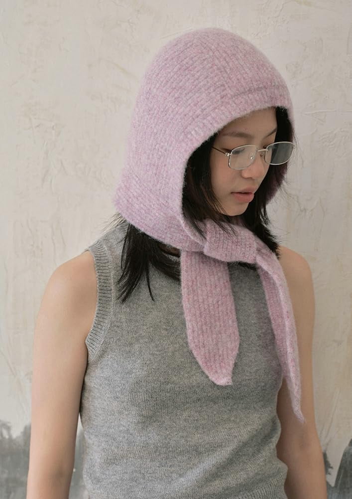 CoCoMangos Knitted Winter Hats for Women with Scarf Ear Flap Beanie Hats for Women Skull Cap Bonnet Hat Bucket Hat Fall Winter Trendy