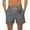 Gray, variant on WAVSUF Summer Drawstring Short Pants Mens Elasticity Shorts Fashionable Casual Black Size L