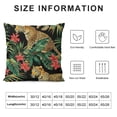 thumbnail image 5 of Autua Leopards Flowers Jungle Graphic Decorative Cushion Cover Home Couch Living Room Bed Sofa Short Plush 1PC 12x12in, 5 of 5