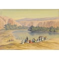 thumbnail image 2 of Hubert Sattler 18x14 Gold Ornate Wood Frame and Double Matted Museum Art Print Titled - Bades (1850), 2 of 4