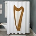 thumbnail image 3 of CafePress - Celtic Harp - Unique Fabric Shower Curtain 70" x 72", 3 of 3
