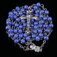 thumbnail image 3 of Rosaires Croix Gravure Résine 6mm Perles Rosaire Roserie Croix Cadeaux Catholiques cs, 3 of 3