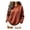 Red #047, variant on Mock Neck Sweatshirt Women Oversized Long Sleeve Leopard Pullover, L
