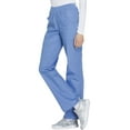 thumbnail image 4 of Cherokee Workwear Originals Women's Scrubs Pant Mid Rise Straight Leg Pull-On Cargo WW210, 4 of 5
