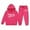 Hot Pink, variant on Ulitacool Girl Winter Outfits Winter Tracksuit Crewneck Graphic Hoodie And Joggers Long Sleeve Pullover Sweatshirt Comfy Outfits Black 2-3 Years