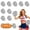 Silver, variant on Pom Poms Cheerleading Sports Spirited Cheerleading Stuff Metallic Foil Pompoms with Plastic Handles for Rooters Cheering Squad Team Spirit Sports 12Pcs Red