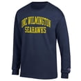 thumbnail image 2 of Men's Champion Navy UNC Wilmington Seahawks Jersey Long Sleeve T-Shirt, 2 of 3