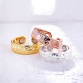 thumbnail image 3 of Copper Magnetic Ring With Leaves Design Electroplated Jewelry For Lovers Men Women Anniversary Gift For Couples, 3 of 3