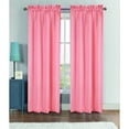 thumbnail image 3 of Collins Jacquard Heathered 54 x 90 in. Rod Pocket Single Curtain Panel, Red, 3 of 5