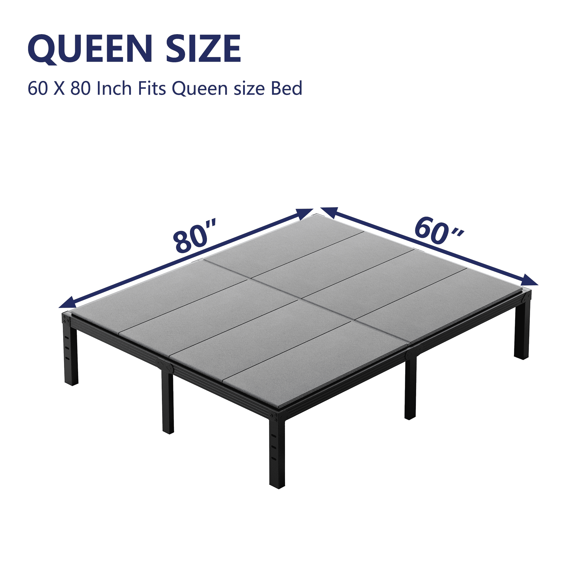 ULIESC 8mm Queen Size Bunkie Board, Fully Assembled Low Profile Mattress Support