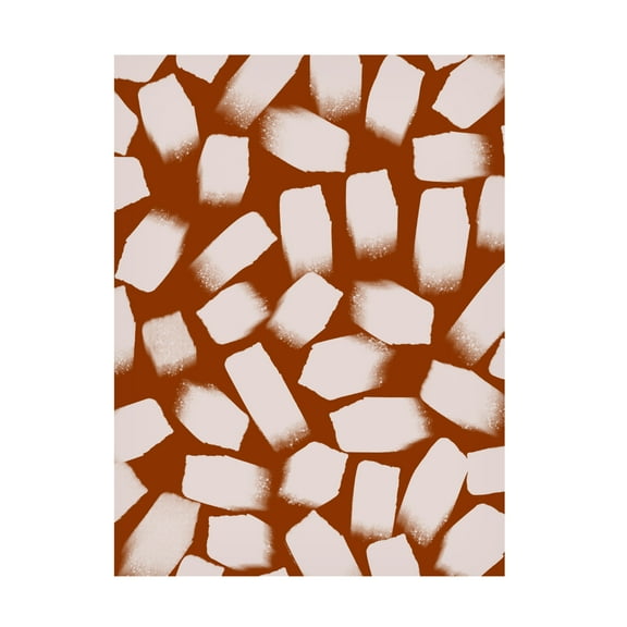 Canvas Wall Art - Treechild 'Beige Thick Strokes' Wall Art for Living Room, Bedroom, or Office D?cor by Trademark Fine Art - 14 x 19 Inches