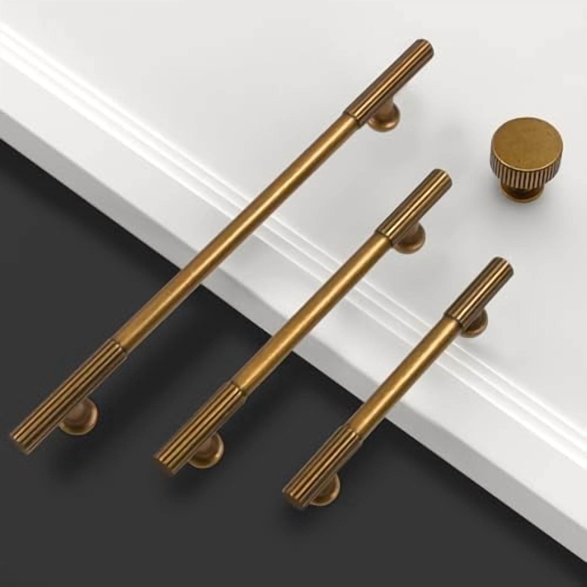 30 Pack 3 Inch(76mm) Antique Brass Cabinet pulls Kitchen Cabinet Handles, Cabinet Pulls Kitchen Cabinet Hardware for Cupboard Drawer Pulls