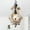 Weathered Wood, variant on Cusp Barn Farmhouse Light Fixtures Chandelier 1-Light Rustic Wood Pendant Light with Adjustable Chain for Kitchen Island Distressed White