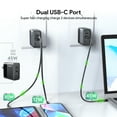 thumbnail image 5 of Compatible For Google Pixel 10 Pro XL 45W Fast Home Wall Travel Charger PD USB C + 1 X 6FT 100W Type C to C USB Cable, 5 of 7
