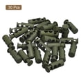 thumbnail image 3 of Unique Bargains 30Pack 4mm Cord Lock Plastic Double Hole Spring Toggle Stoppers, Dark Green, 3 of 5