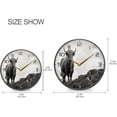 thumbnail image 2 of Highland Cow Wall Clock Round Silent Non Ticking Battery Operated Accurate Arabic Numerals Design Clocks for Home Kitchen Living Room Bedroom 12inch Home Decor, 2 of 6