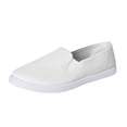 thumbnail image 6 of Womens Lightweight Canvas Slip On Sneakers Comfortable Non Slip Work Shoes Breathable Casual Dress Shoes, 6 of 7