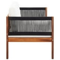 thumbnail image 2 of vidaXL Garden Sofa 2-Seater Solid Acacia Wood, 2 of 5