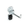 Triton Products® LocHook® 2" Single Rod 90-Degree Bend Steel Pegboard Hook for LocBoard