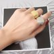 thumbnail image 3 of Anillo Abierto Unisex, Anillo Llamativo Para Hombres Y Mujeres, Ideal Para Uso Diario, Anillo De Cúpula Boho Con Banda Para , Joyería Ligera Y Elegante Para Aniversario, 3 of 7