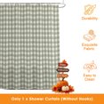 thumbnail image 3 of Sage Green Plaid Shower Curtains for Bathroom, Gingham Checked Minimalist Modern Waterproof Fabric Shower Curtain, Decorative Bathroom Curtain for Bathtub, 72"x72", No Hooks Included, 3 of 9
