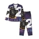 thumbnail image 1 of Balery 2025 Happy New Year 4 Conjunto de Pijama con Estampado para Mujer, Conjunto de Dos Piezas con Manga Larga, Ropa de Dormir Suave con Bolsillos, Pijamas Cómodos-Medium, 1 of 7