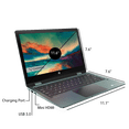 thumbnail image 4 of Restored Gateway GWTC116-2 2-in-1 Laptop, 11.6 HD (1366 x 768) Touchscreen, Intel Celeron N4020, 4 GB LPRAM Ram, 64 GB eMMC Storage, Intel UHD Graphics 600, Windows 11, 4 of 5