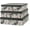 Garden Noir, variant on Decorative Storage Boxes with Lids for Organizing, Set of 3 Jumbo Scrapbook Letter Storage Boxes for Documents, Photos, Keepsakes, Memories, Geometric Check