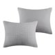 thumbnail image 3 of Juego de colchas Benzara Fys de jacquard gris, tamaño king, 3 unidades, 3 of 6