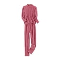 thumbnail image 1 of Minnieouse Conjunto de ropa interior para mujer, calzoncillos largos térmicos de cuello medio alto para mujer, ropa interior elástica para clima frío, Ropa interior Rojo Minnieouse AP013680-06, 1 of 6