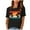 Black, variant on Fesfesfes Women Shirts Fashion Woman Print Round-Neck Short Sleeve T-Shirt Printing Loose Blouse Tops Exercise Clothes for Women 14(XXXL)