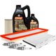thumbnail image 1 of Kit De Afinación Con Aceite 10W30 Sintético, Bujías Iridio, Filtro De Aire, Filtro Para Aceite Sintético Y Filtro De Cabina 10 Piezas Compatible con Volkswagen Passat L5 2.5L DE 2012 A 2014, 1 of 1